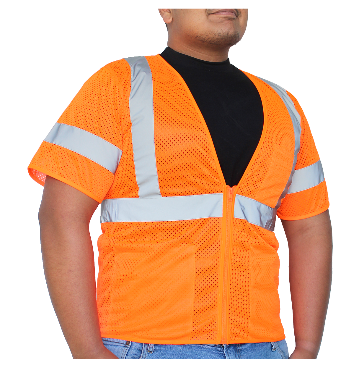 SV713FO GLOW SHIELD Class 3 Vest With Sleeves Multi Pockets Elite Safety Products