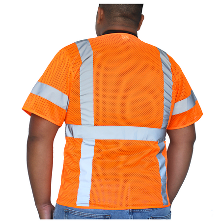 <b>SV713FO</b>- GLOW SHIELD Class 3 - Vest With Sleeves (Multi-Pockets)