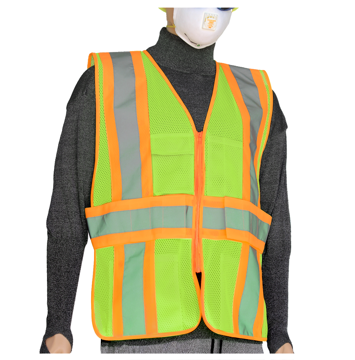 <b>SV722FG</b>- GLOW SHIELD Class 2 - Safety Vest (Expandable Side Panels)