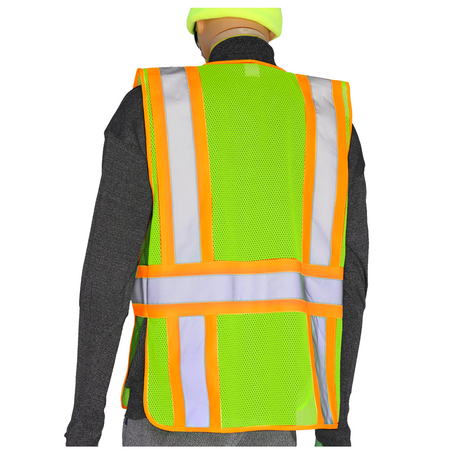 <b>SV722FG</b>- GLOW SHIELD Class 2 - Safety Vest (Expandable Side Panels)