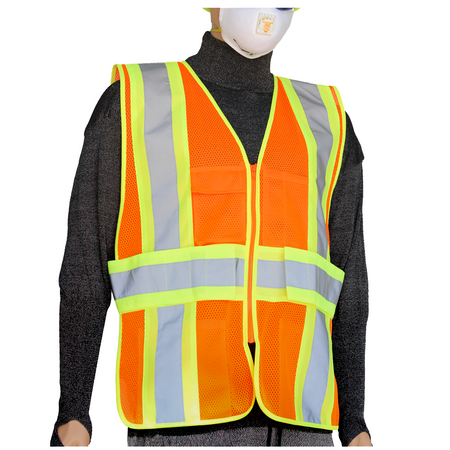 <b>SV722FO</b>- GLOW SHIELD Class 2 - Safety Vest (Expandable Side Panels)