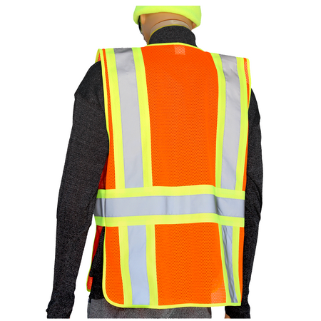 <b>SV722FO</b>- GLOW SHIELD Class 2 - Safety Vest (Expandable Side Panels)