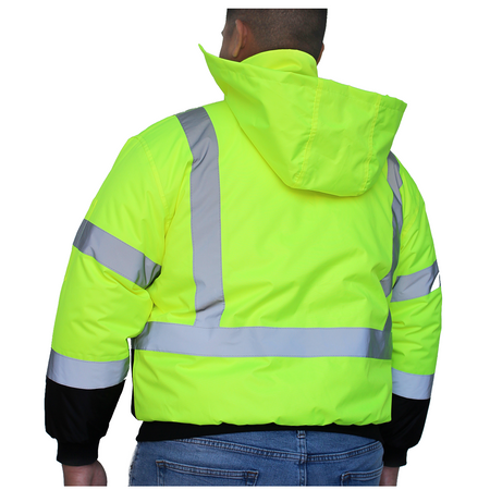 <b>SV753FG</b>- GLOW SHIELD Class 3 Bomber Jacket With Black Bottom