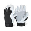 <b>U-520083</b>- ELITE Premium Grain Goatskin Reinforced Black Mechanic Glove