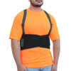<b>BB800BK</b>- Elite Wear Black Adjustable Suspender Back Support Belt