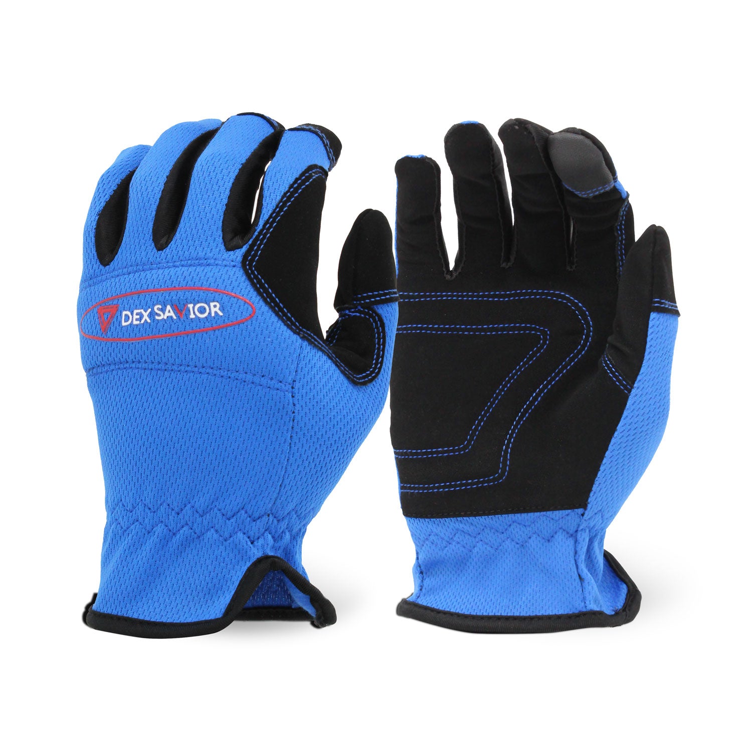 <b>MG100B</b>- DEX SAVIOR (TOUCH) Blue Utilities Mechanic Glove