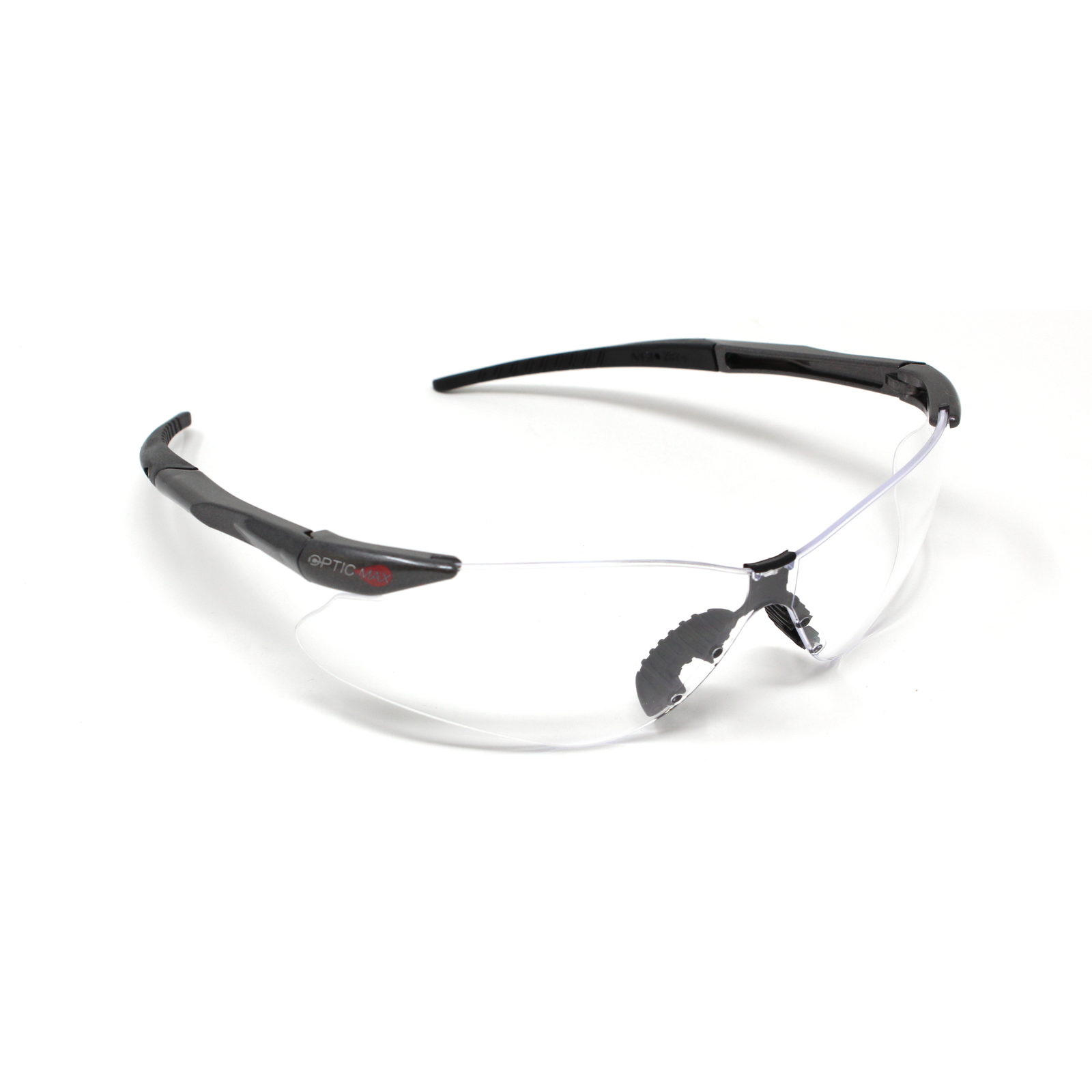 <b>115C</b>- OPTIC MAX Clear Lens with Black Frame (Anti-Fog Option)