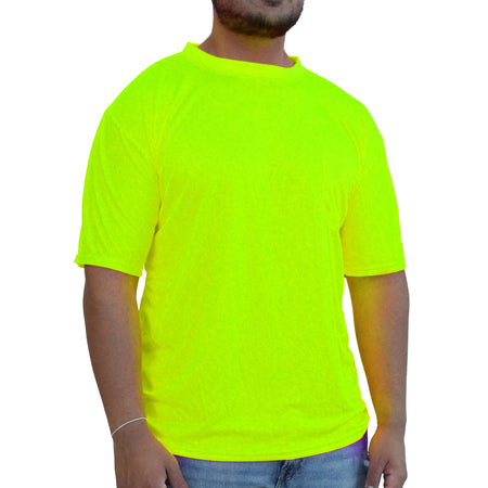 <b>HW100FG</b>- GLOW SHIELD Hi-Viz Lime Green Non Rated Short Sleeve Mesh T-Shirt