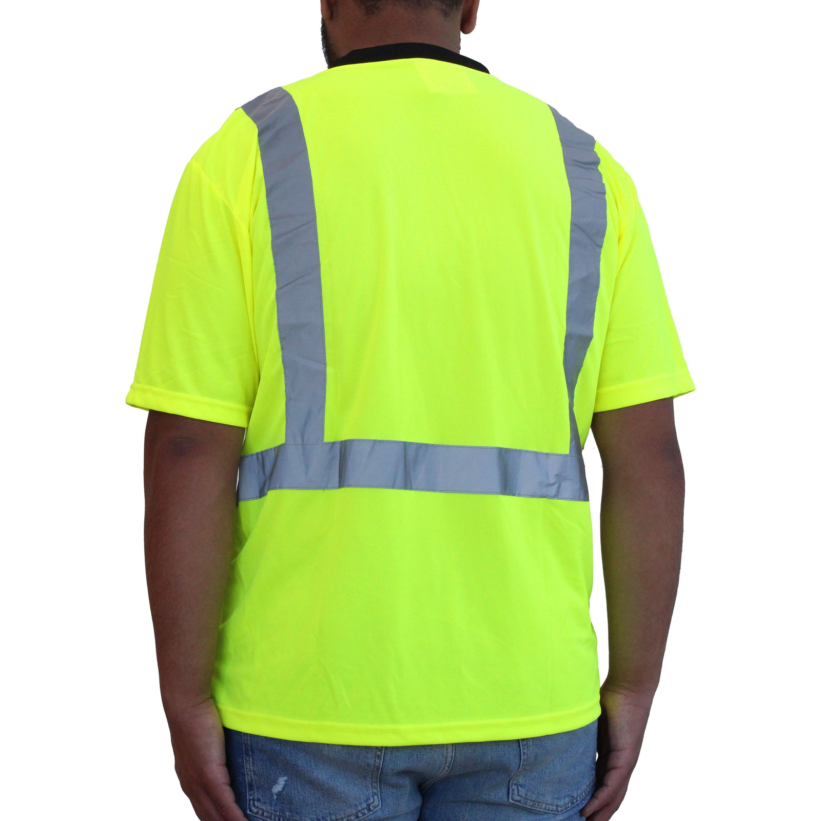 <b>HW102FG</b>- GLOW SHIELD Hi-Viz Green Class 2 Short Sleeve Mesh T-Shirt